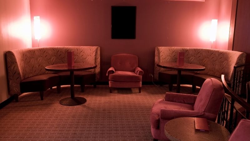 Sala privada de um restaurante para jantares especiais